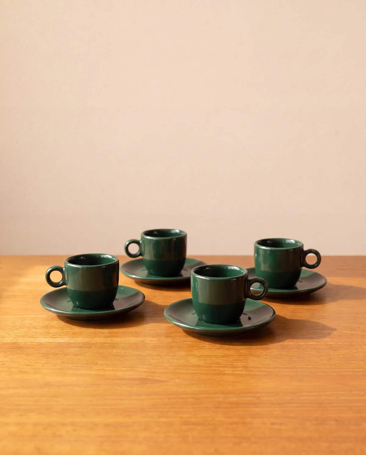Espresso Cup and Saucer Set, set of 4